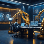 AI-Powered Business Automation in a modern workspace